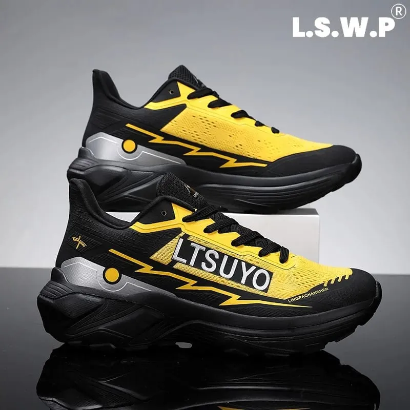 Zapatillas para correr para hombre Tecnología de amortiguación de alto rebote Calzado deportivo de otoño e invierno Zapatillas ligeras antideslizantes para correr, caminar y entrenar — image 4