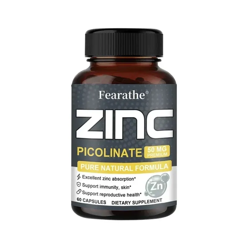 Cápsulas de Zinco 50 Mg - Suplemento Antioxidante Natural para Cabelo Imunológico, Unhas e Suporte para Pele Unissex — image 9