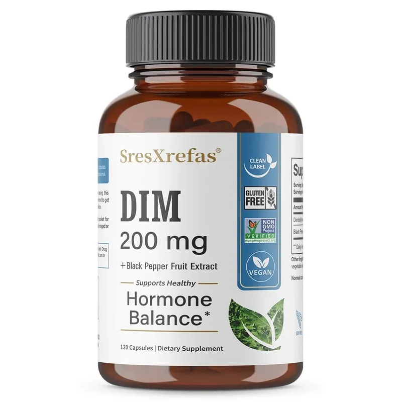 DIM Supplement 200mg Unisex Menopausal Support Antioxidant Support Promotes Overall Health — image 9