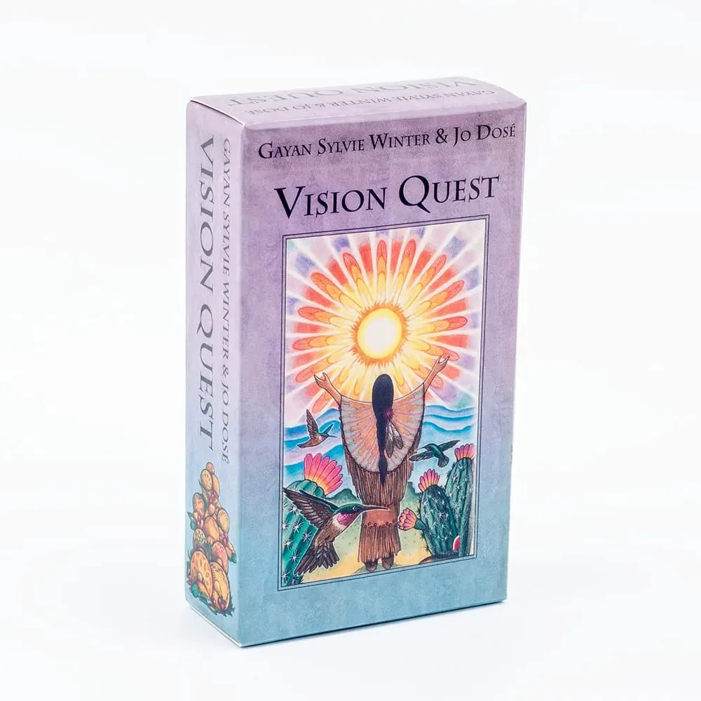 Hot Sales Vision Quest Tarot 78-Card Deck 10.3*6cm Fate Divination Tarot Cards FortuneTelling Card Games Party Board Game
