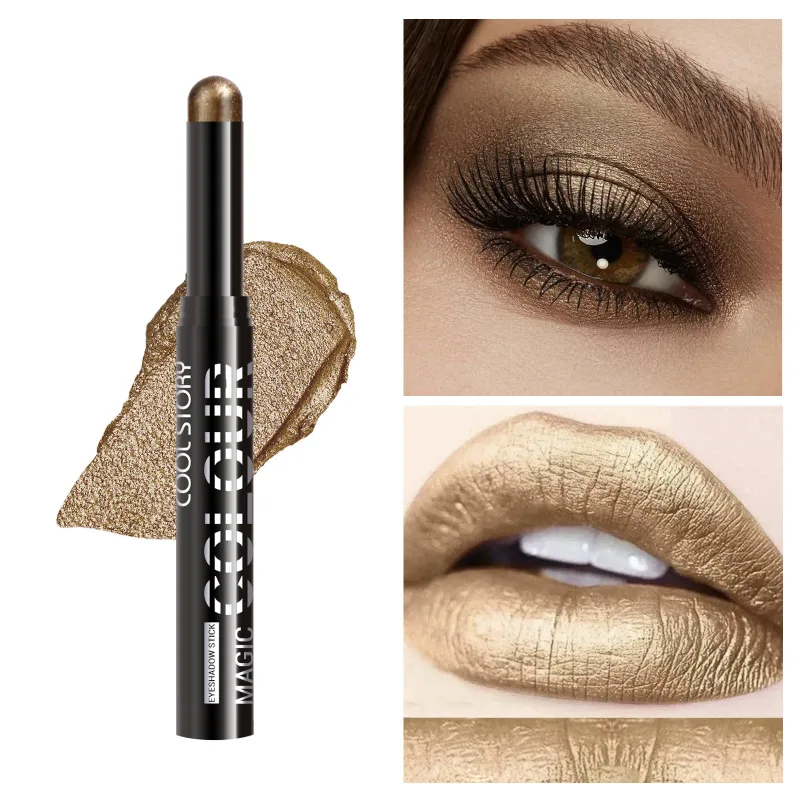2 in 1 Eyeshadow Lipstick Stick Pencil Waterproof Glitter Brighten Matte Eye Shadow Makeup Pigment Eyeshadow Pen — image 26