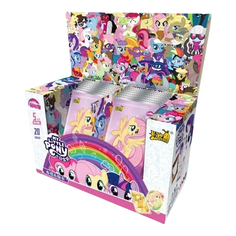 Echte My Little Pony-Karte, Regenbogen-Serie, Spielsammlungskarte, Cartoon-Kinderspielzeug, umgebendes Mädchen-Geschenk, Originalverpackung