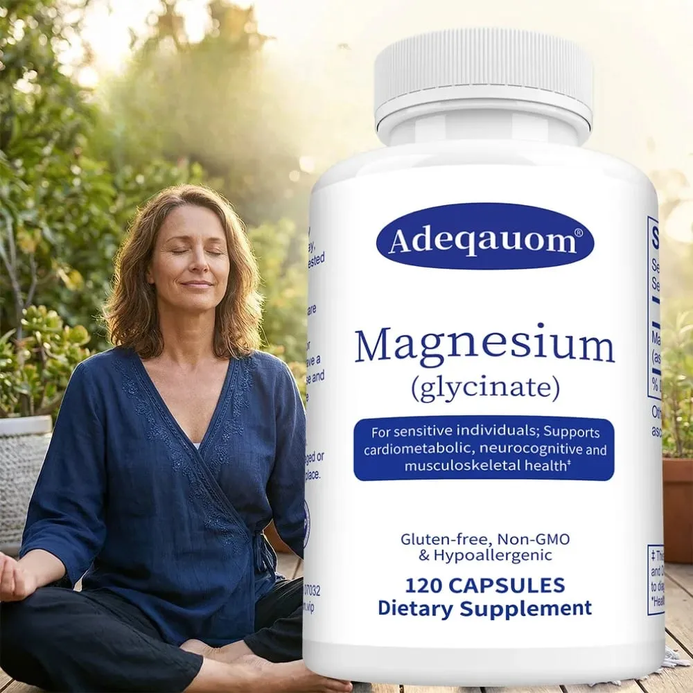 High Absorption Magnesium Glycinate Capsules – Dietary Supplement for Calm Support & Sleep for Adults — image 2