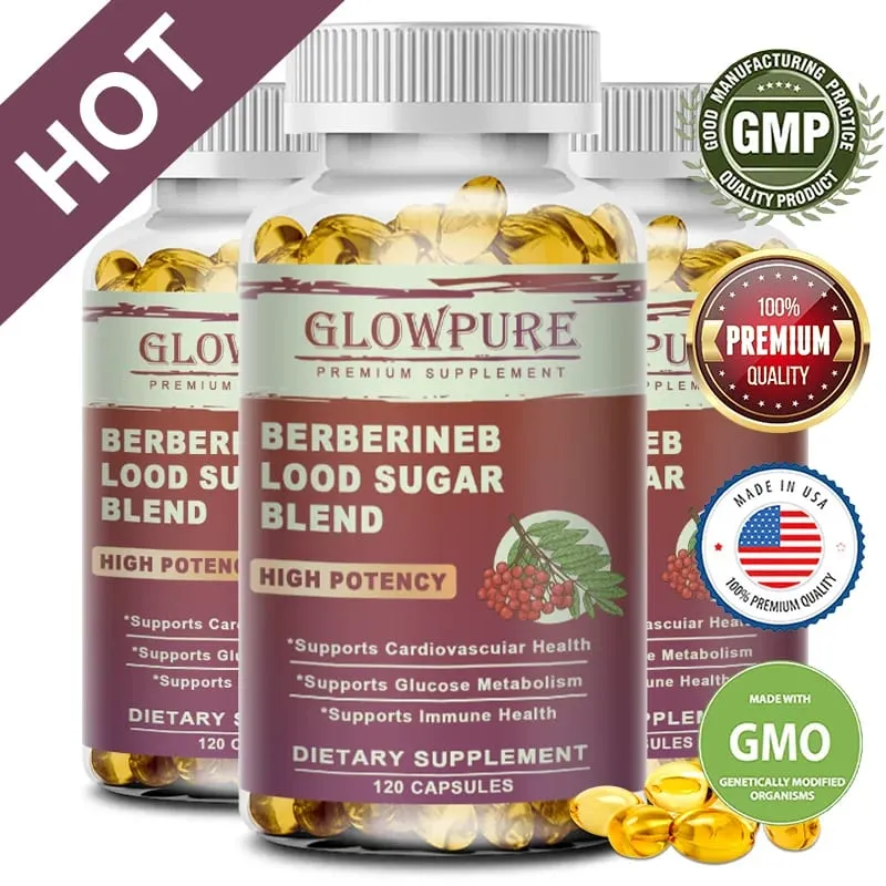Berberine Capsules - Cardiovascular and Digestive Health Balance Liver Digestion Health with Ceylon Cinnamon Supplement