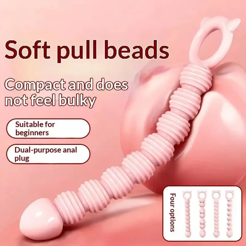 S-Beads Soft Anal Plug Anus Toys Big Balls Silicone G-Spot Stimulating Butt Plugs Adult Sex Couple Sexy