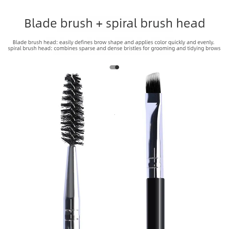Soft Eyebrow Brush Eyelash Brush 2 in 1 Professional Contouring Eye Brow Eyeliner Makeup Brushes Eyes Blending Cosmetic Brushes — image 2