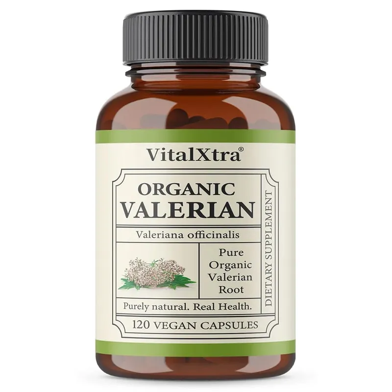 Premium Valerian Root Capsules 450mg Natural Sleep & Relaxation Support Relieves Stress Vegan Non-GMO for Men & Women