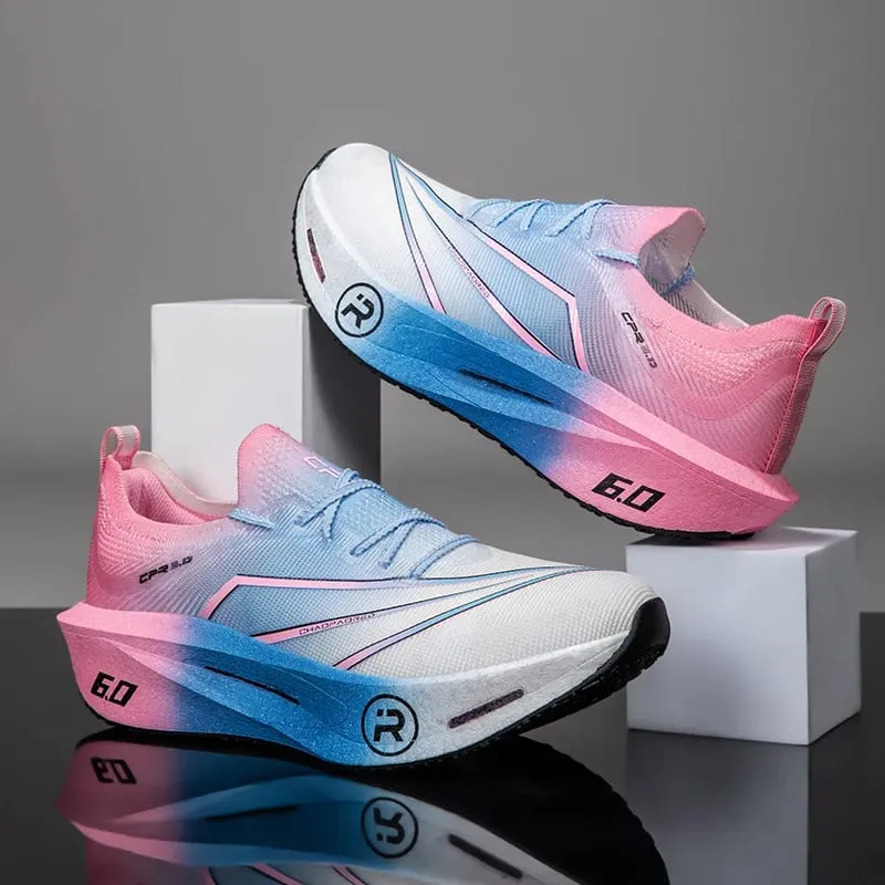 Running Shoes Carbon Board Speciality Marathon Men Sports Reticular Breathable Lightweight Women's Athletic Nonskid Sneakers — image 3