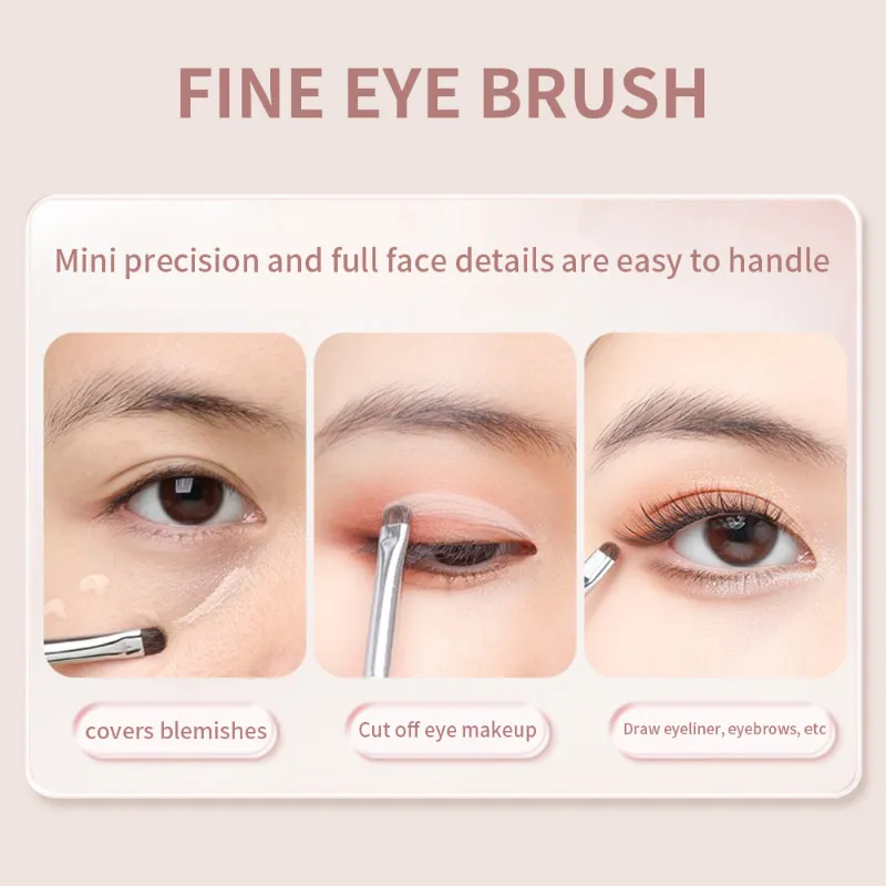 Detail small Eyeshadow Make up brush Pony hair Precision Eye shadow Makeup brushes Tapered Smudge cosmetic tools