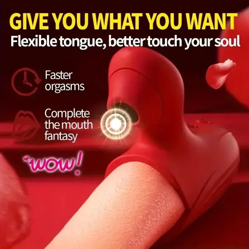 Powerful Sucking Vibrator for Women Tongue Licking Clitoris Stimulator Sucker Vagina Massager Masturbation Adult Sex Toys Goods