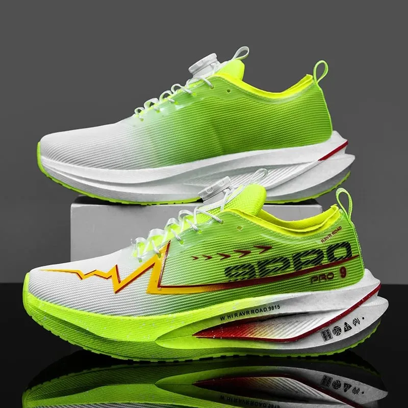 Fluorescence Running Shoes Carbon Board Marathon Men Sports Breathable Lightweight Women's Comfortable Athletic Sneakers Casual — image 13