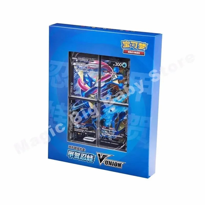 Pokemon karty Originální obchodování PTCG Cartoon Quartet Coupling V-UNION Dárková krabička Pikachu Big Gather Moru Baker Mew-two PTCG