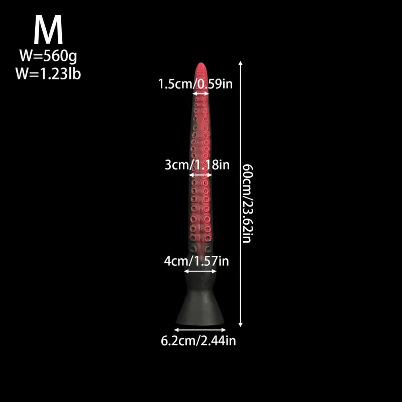 100cm 5 Sizes Silicone Long Tentacle Butt Plug Anal Plug Dildo Anal Deep Stimulator Anus Dilator Masturbator Adult Toys Sex Toy
