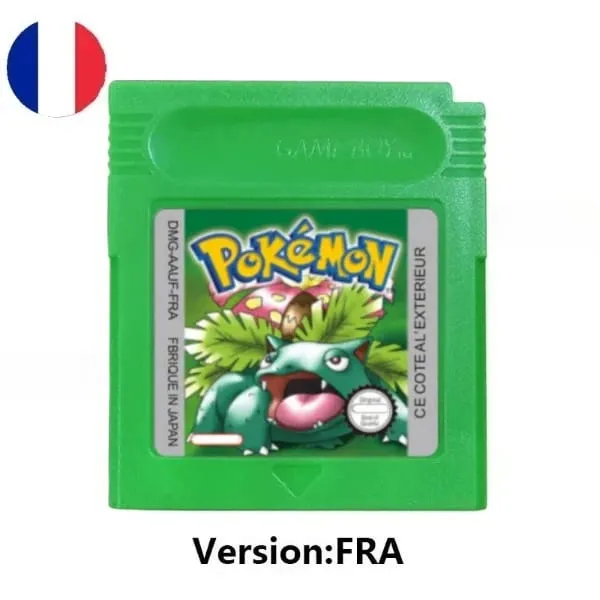 Many style Pokemon Red Blue Crystal Golden Green Silver Yellow GBC Game Card 16 Bit Video Game Cartridge Console Card GB/SP