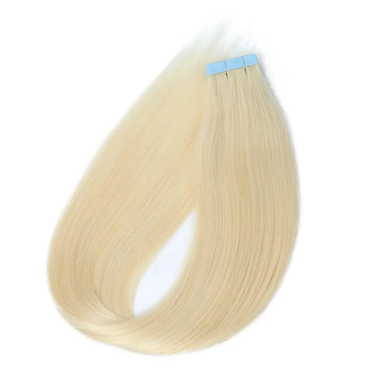 High Quality Silky Soft Remy Human Hair Extensions 12 Inch-20 Inch Tape Hair Wear Resistant Durable Silky Soft PU Seamless Add Length Volume — image 7
