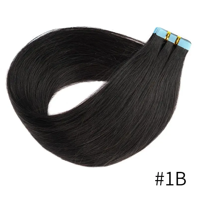 Doreen Tape in Hair extensions 100% Human Hair Material 16 to 24 inch 50g/set Natural Black Hair Extensions Real Human Hair — image 8
