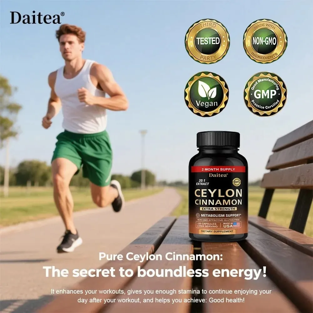 Ceylon Cinnamon Capsules - Antioxidant Promotes Heart Health and Metabolism Support The Immune System — image 4