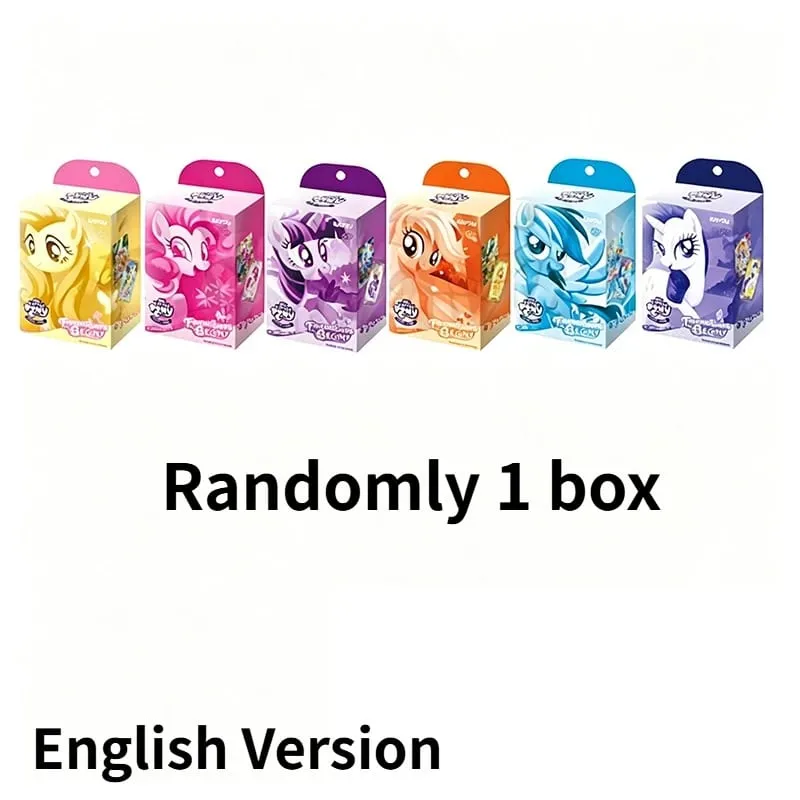 English Version Genuine KAYOU My Little Pony Card Friendship Moon Edition Crystal Forest Series Anime Collection Card Gifts