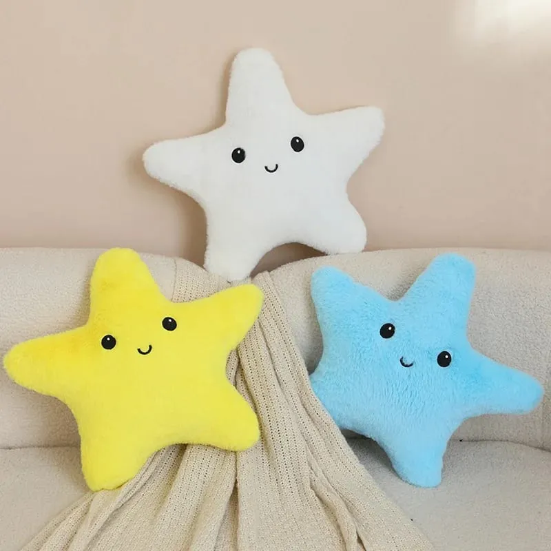 35/40cm Starfish Star Plush Pillow Stuffed Smiling Happy Sky Pillow Colorful Decor Cushion for Sofa Chair Back Support Gift — image 9