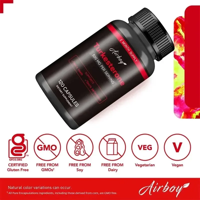 Turkesterone Supplement - Supports Muscle Mass Bone Health & Post-Workout Recovery Maintains Muscle Health