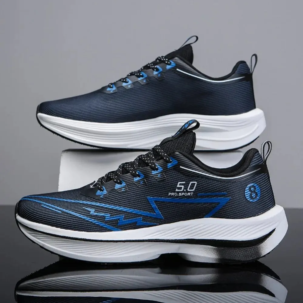 New Men's Carbon Plate Running Shoes Soft Cushion Shock Absorbing Sports Shoes Unisex Sneakers Light Anti-Slip Training Shoes