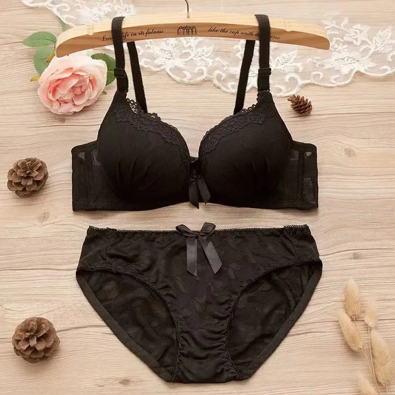 6 set Push Up Bra Sets Padded Intimates Lace Thongs Underwear For Women Lingerie Female Underwear Bra Sets — image 6