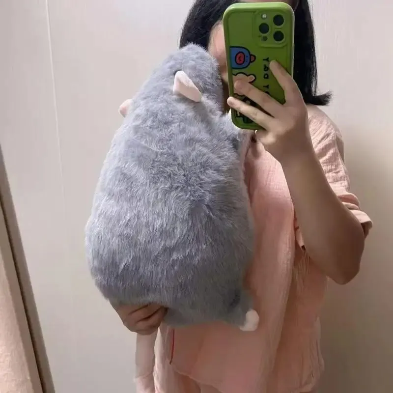 1Pc 35/50/90cm Cartoon Flower Branch Rat Soft Oversized Animal Figure Cute Simulation Big Mouse Plush Toy Pillow Birthday Gift — image 7