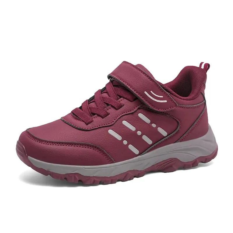 Men's Sneakers Waterproof Comfortable Durable Walking Shoes Classic Solid Color Outdoor Camping Casual Shoes Chunky Sneakers