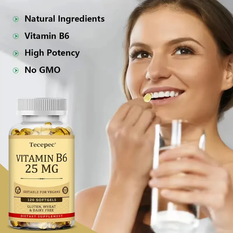 Vitamin B6 - Improves Metabolism Skin Health Antioxidant for Cardiovascular Neurological Immune and Eye Health — image 6