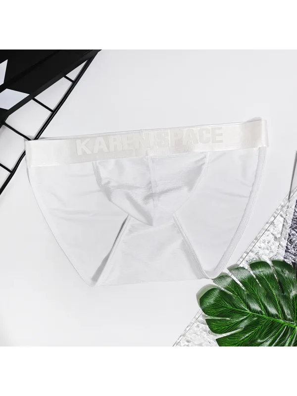 Men's Solid-Color Low-Waist Triangle Underwear Breathable Sexy Bottom Pants Trendy 1-Piece Set Mature Style Promotional Price