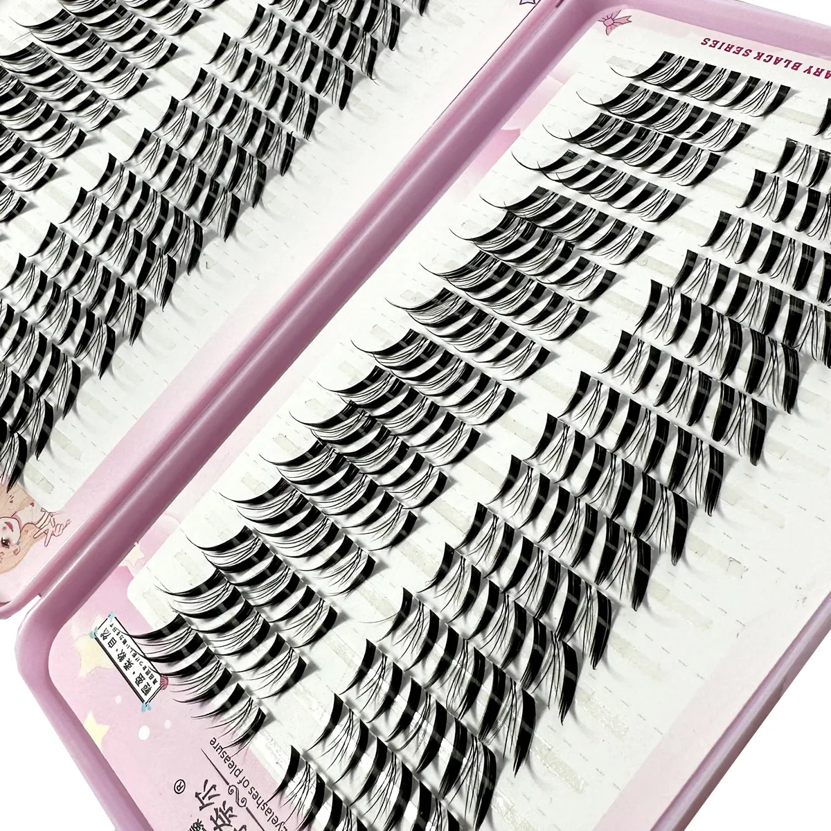 32Rows Fox Eye Manga Gugusan Bulu Mata Kucing Bulu Mata Individu Bulu Mata Individu Penampilan Semulajadi DIY Bulu Mata Lanjutan Jumlah Kluster Bulu Mata