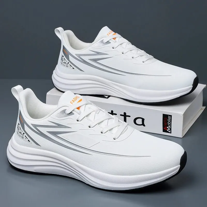 Men Waterproof Leather Running Shoes Lightweight Non‑Slip Casual Sports Shoes Daily Walking Sneakers Male Gym Athletic Trainers — image 9