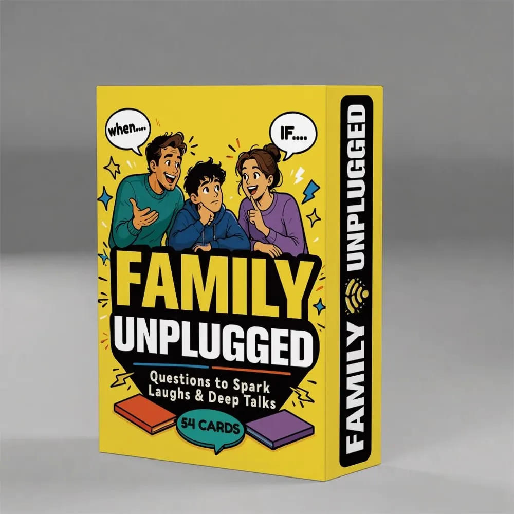 Family Discussion Cards - Create Lasting Laughter And Memories - Paper Card Game Perfect for Party Gatherings And Holiday Intera