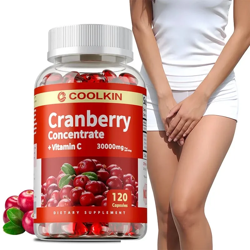 Kapsul Cranberry - Kecantikan dan Penjagaan Kulit Kesihatan Saluran Kencing Anti-penuaan Perlindungan Mata Meningkatkan Selera Makan — image 1