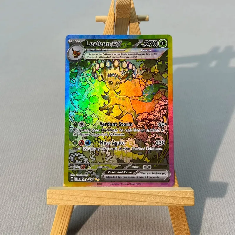 PRE PTCG5-001 Tcg proxy PKM Cards Vaporeon ex Espeon ex Rare Collection Battle Toys Gifts for Hobbies home play — image 6