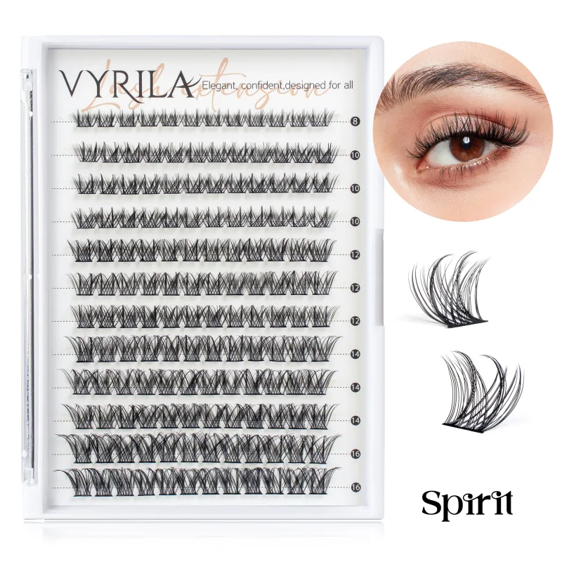 Individuální řasy Cluster C Curl Mix Shluky řas 3D Wispy DIY prodloužení řas 0,1 mm Super tenký pásek Obnovitelné přírodní řasy