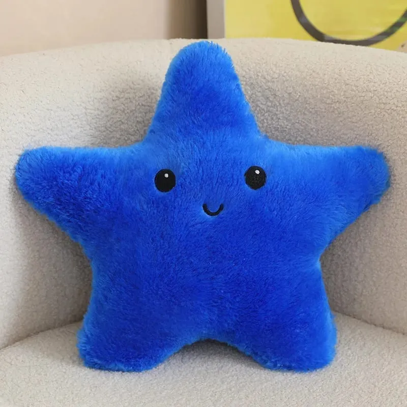 35/40cm Starfish Star Plush Pillow Stuffed Smiling Happy Sky Pillow Colorful Decor Cushion for Sofa Chair Back Support Gift — image 13