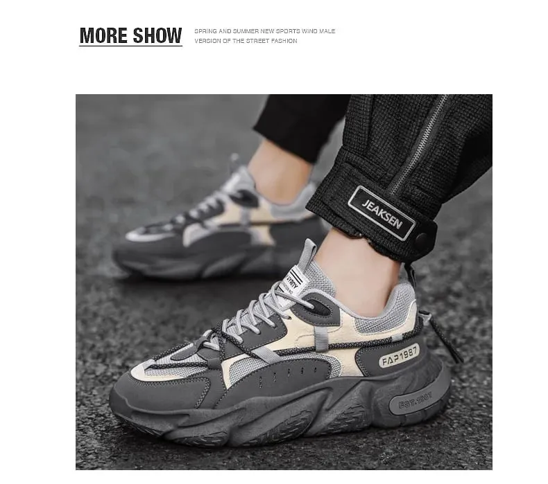 2026 Winter New Men's Shoes Trendy Sport Running Casual Versatile Breathable Height-increasing Dad INS Trendy Sneakers — image 5