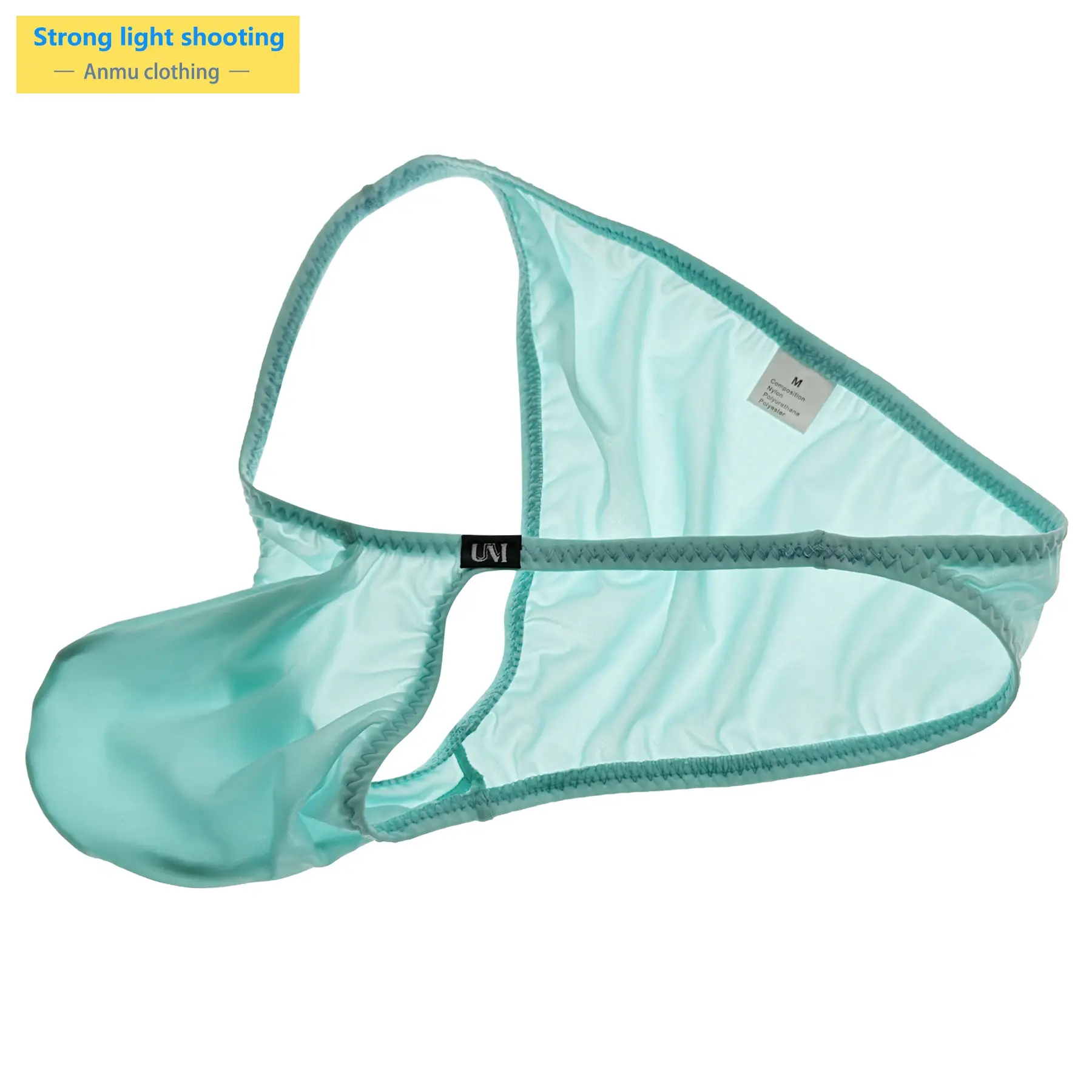 Men's Oversized Comfortable Pouch Ice Panty Semi-Transparent Sexy Underwear for Everyday Use