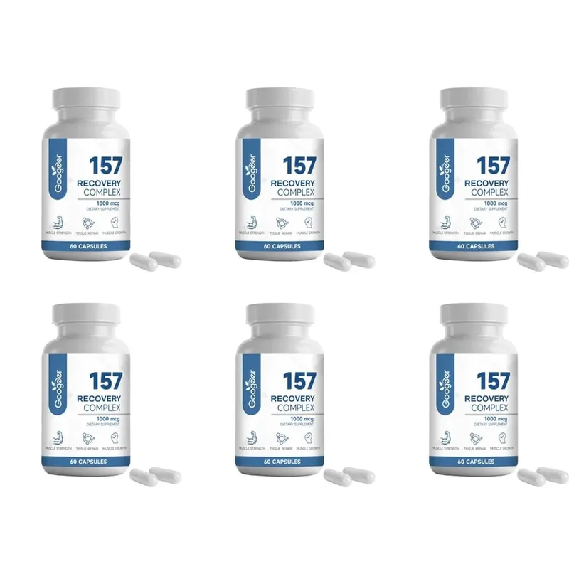 157 Recovery Complex Capsules with L-Valine and L-Glutamine for Recovery Support Muscle Growth Amino Blend 1000 Mcg 60 Capsules