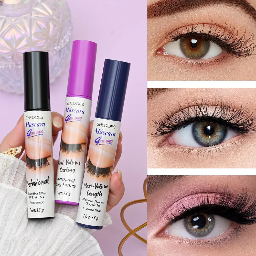 5D Waterproof Mascara Eyelashes Lengthening Long Lasting Silky Lash Black Eyelashes Extension Make Up Beauty Eye Korean Cosmetic — image 2