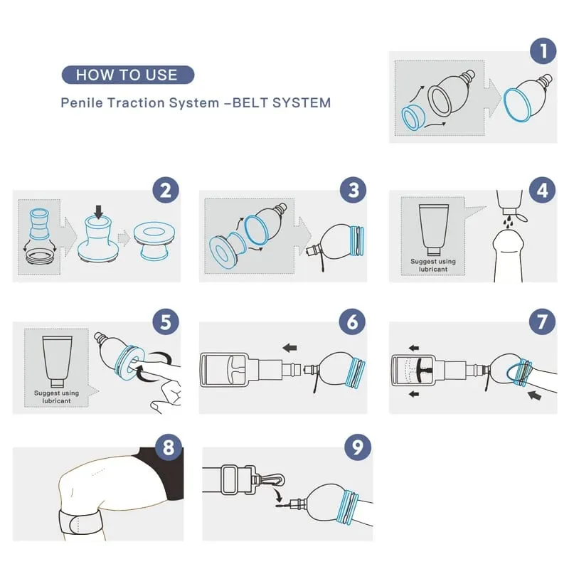 Penis Pump Enlarger Stretcher Tension Traction Hanger Vacuum Cup Physical Exerciser Male Dick Extender Enhancer Sex Toy Men 18+ — image 5