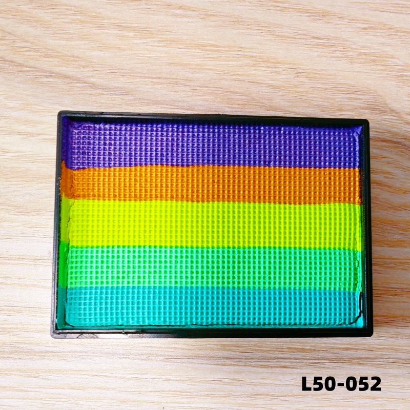 50g Cat Badan Wajah Kek Split Rainbow Water Based Eyeliner Bekalan Boleh Basuh Tanpa Toksik — image 11