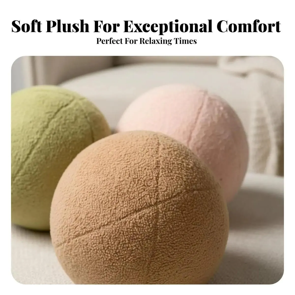 Modern Minimalist Sphere Pillow Decorative Throw Pillow Quirky Living Room Decor