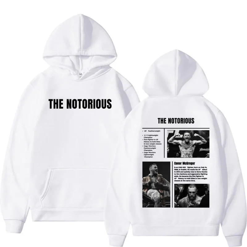 Limited The Notorious Conor McGregor Sweatshirts Men Women Violence Aesthetic Gothic Hoodies Autumn/Winter Long Sleeve Pullovers — image 7