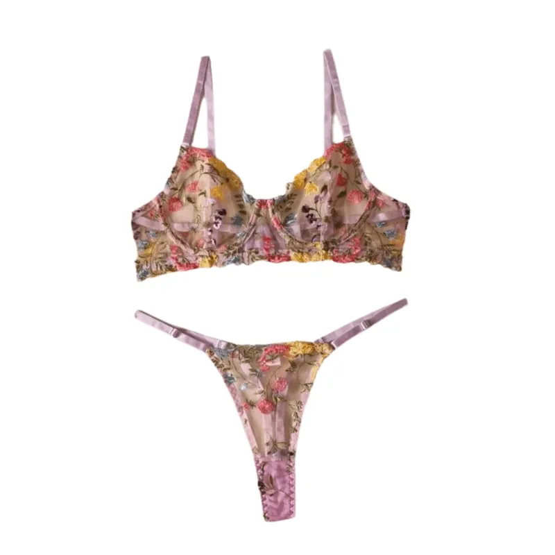 Sheer Intimates Transparent Lingerie Set Ultra-thin Elegant Panties Bra Set Push Up Bra Suit Valentine's Day — image 6