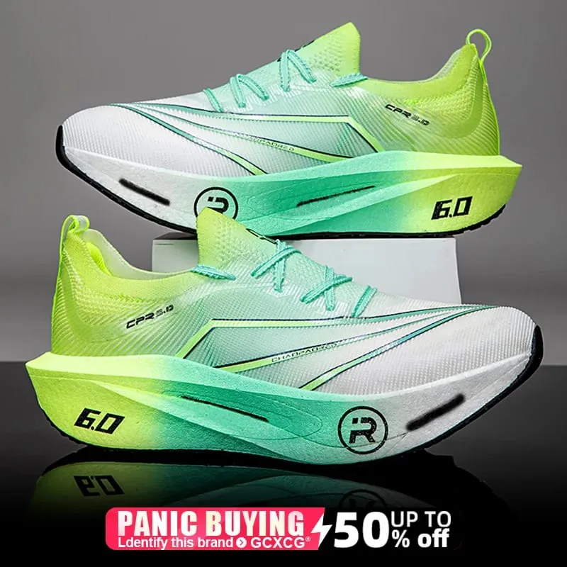 Running Shoes Carbon Board Speciality Marathon Men Sports Reticular Breathable Lightweight Women's Athletic Nonskid Sneakers — image 1