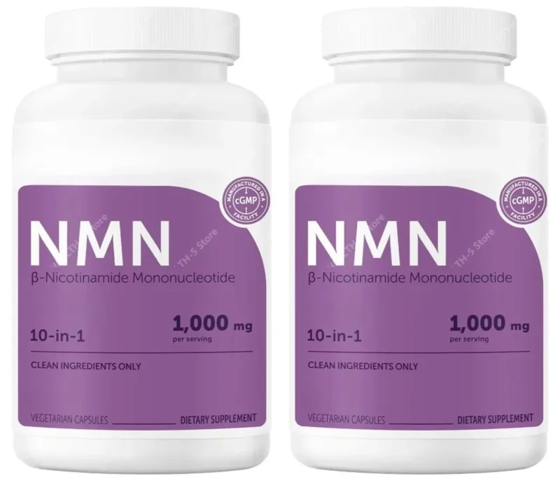NMN Complex 1000mg Per Serving 10-in-1 NAD+ Precursor with Resveratrol CoQ10 120 Vegetarian Capsules Daily Support