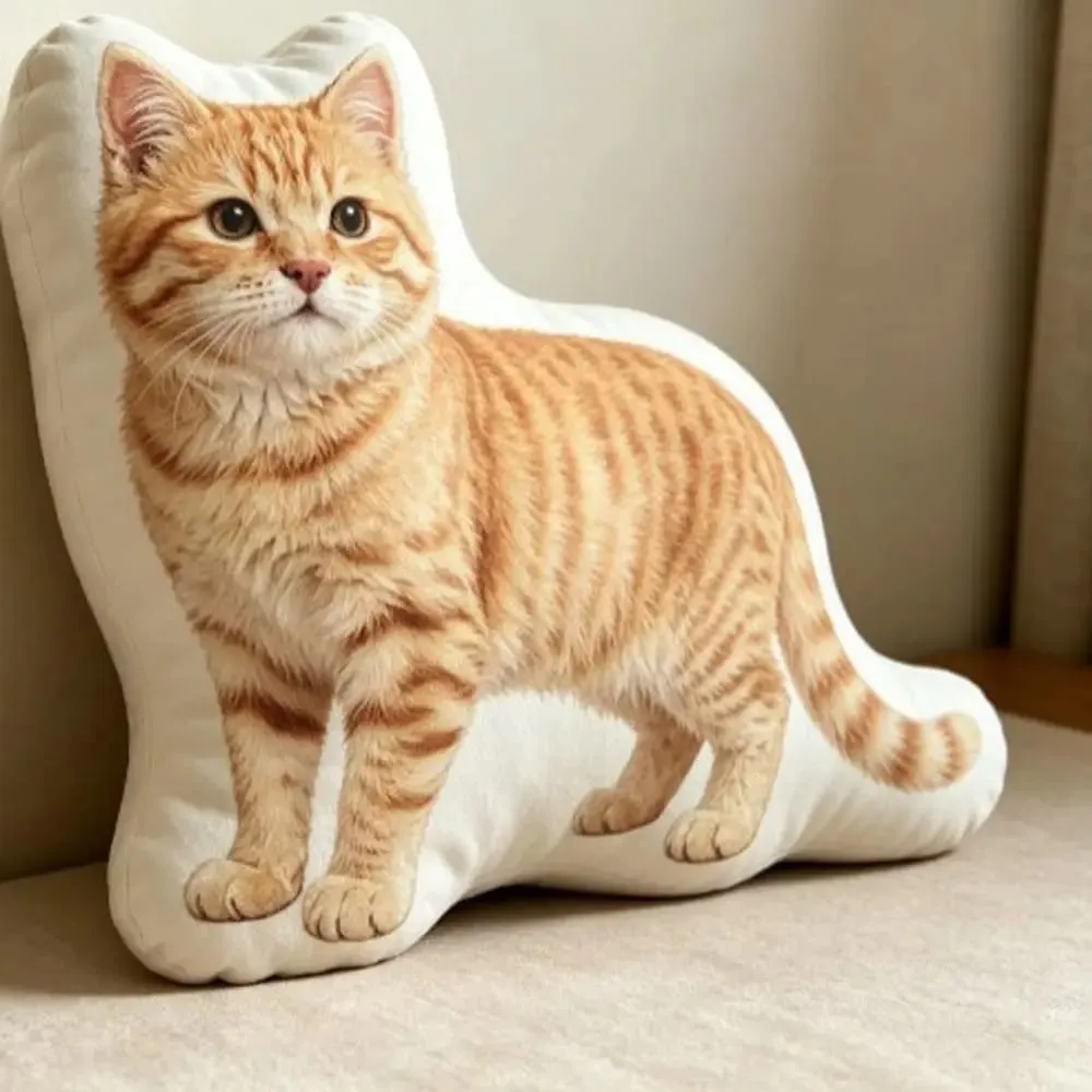 Dog Shaped Pillow Animal Throw Pillow Soft Plush Fabric Decorative Animal Pillow Shiba Dog Cushion Contoured Shape — image 4