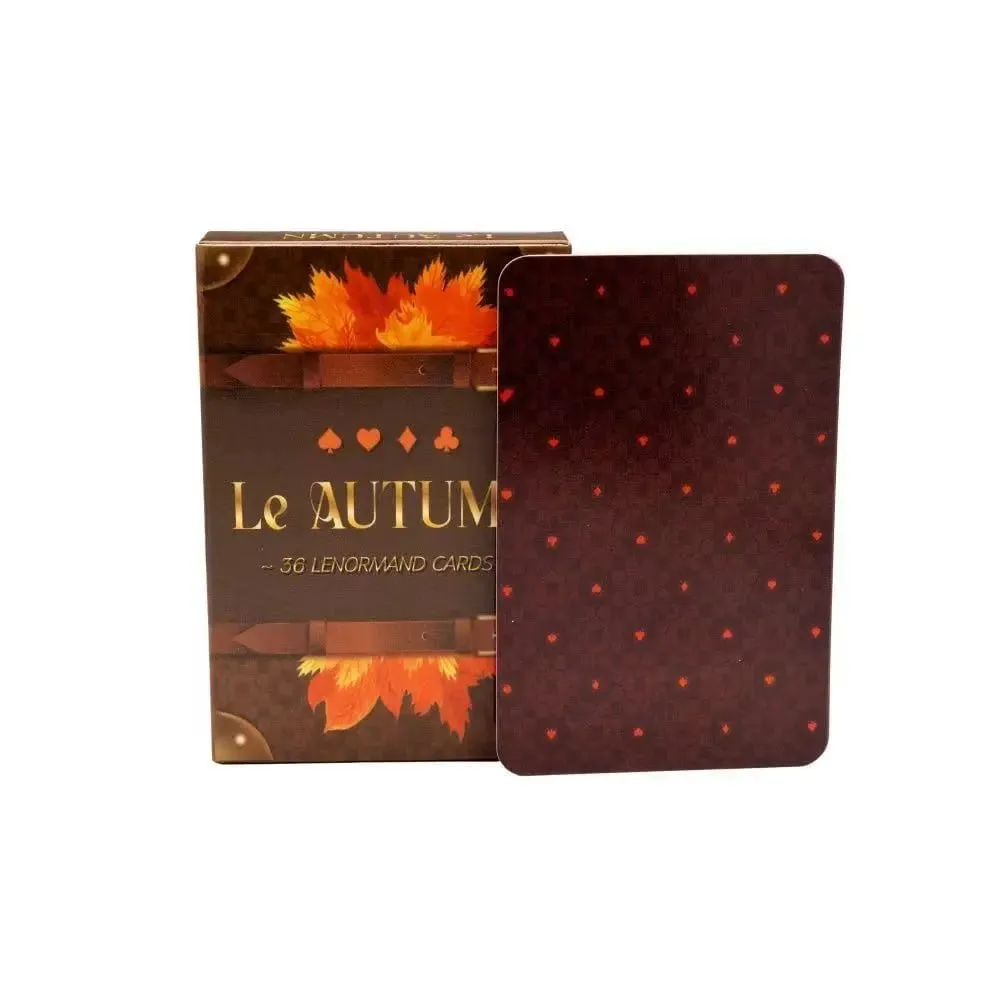 Le Autumn Lenormand Cards 9*6cm Fortune Telling & Spiritual Growth 36 Card Oracle Deck for Divination